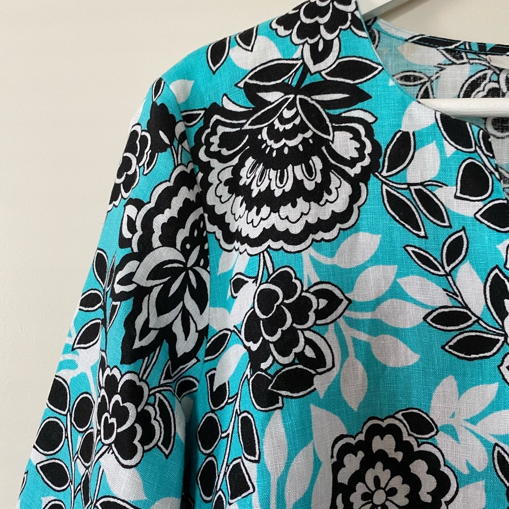JM Collection Linen Tunic - Picture 7 of 7